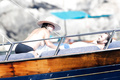 Sophie Marceau - topless sunbath on yacht (7/2016)