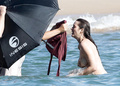 Marion Cotillard topless on the set (10/2011)