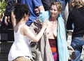 Emma Thompson - nude on the set Love Punch (6/2012)