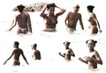 Melanie Brown topless on beach