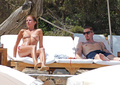 Millie Mackintosh topless on the beach (Ibiza, 8/2014)