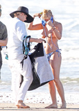 Lara Bingle topless on set (4/2011)