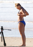 Lara Bingle topless on set (4/2011)