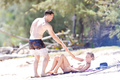 Lara Bingle sunbathing topless in Hawaii (8/2014), p. 1
