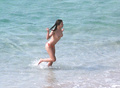 Elizabeth Hurley - topless in The Caribbean (6/2000)
