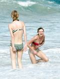 Kirsten Dunst - bikini slip in St. Bart’s (1/2005)
