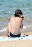 Vanessa Paradis sunbathing topless in Corsica (8/2012)