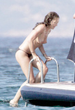 Rebecca Gayheart - topless on yacht (6/2007)