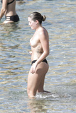 Olympia Valance topless in Greece (9/2017)