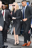 Jennifer Lawrence arriving at The Late Show with Stephen Colbert in NYC -