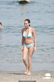 Ines Sastre in blue bikini candids In Marbella - July 09, 2011