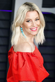 Elizabeth Banks in red dress at 2019 Vanity Fair Oscar Party in Beverly Hills -