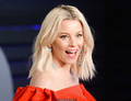Elizabeth Banks in red dress at 2019 Vanity Fair Oscar Party in Beverly Hills -