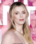 Betty Gilpin in pink dress at Isn't It Romantic premiere in LA - February 11,