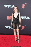Alison Brie cleavage in mini dress at 2019 MTV Video Music Awards in Newark -