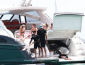 Alicia Vikander and friends in bikinis on a boat in Spain - May 23, 2019