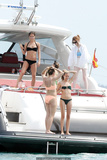 Alicia Vikander and friends in bikinis on a boat in Spain - May 23, 2019