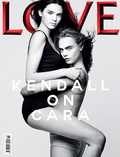Kim Kardashian & Cara Delevingne & Kendall Jenner from Love Magazine (3 Photos)