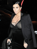 Kim Kardashian See Through (3 Photos)